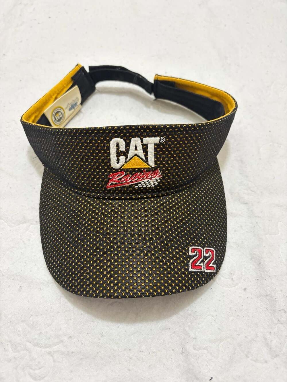 DP Racing Caterpillar CAT Racing NASCAR #22 Visor